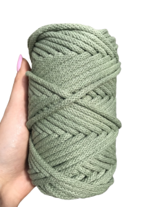 WAS Sznurek bawełniany z rdzeniem pistacjowy  50m 5mm WAS