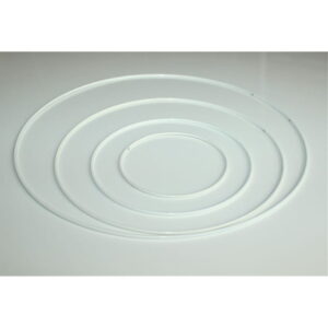 Obręcz metalowa do łapaczy snów makramy kółko białe 10cm