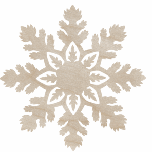 Drewniany dekor śnieżynka śnieg płatek śniegu ze sklejki decoupage ozdoba