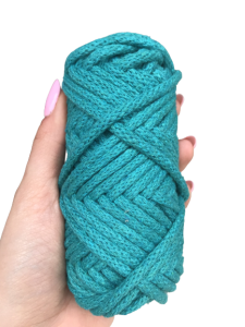 WAS Sznurek bawełniany z rdzeniem turkusowy 20m 5mm WAS