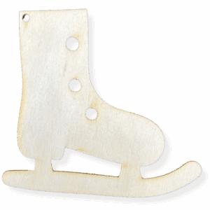 Drewniana zawieszka łyżwy łyżwa na choinkę ze sklejki dekor decoupage 1szt