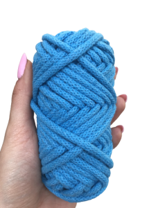 WAS Sznurek bawełniany z rdzeniem niebieski 20m 5mm WAS