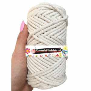 WAS Sznurek bawełniany z rdzeniem kość słoniowa 50m 5mm WAS