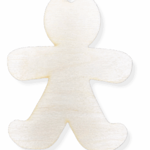 Drewniana zawieszka piernikowy ludzik ciastek ze sklejki decoupage 1szt