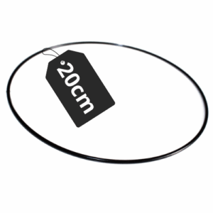 Obręcz metalowa do łapaczy snów makramy kółko czarne 20cm