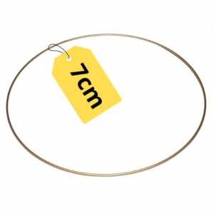 Obręcz metalowa do łapaczy snów makramy kółko złote 7cm