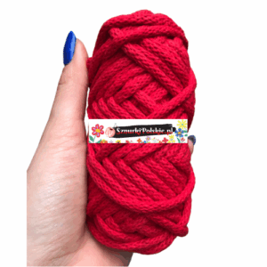 WAS Sznurek bawełniany z rdzeniem czerwony 20m 5mm WAS