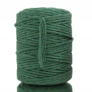 Sznurek bawełniany skręcany ZIELONY 100m 3mm