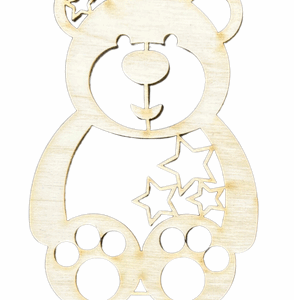 Drewniany miś misiek misie scrapki eko dekor 1szt