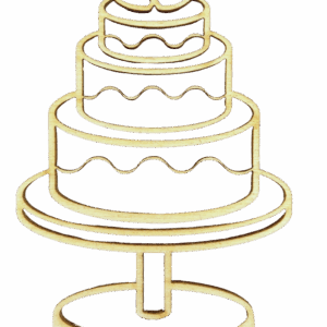 Scrapki drewniane tort torcik urodzinowy 1szt
