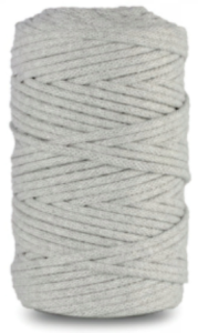 WAS Sznurek bawełniany z rdzeniem 100m 3mm JASNY SZARY WAS