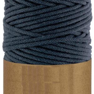 WAS Sznurek bawełniany z rdzeniem 100m 5mm - atrament WAS