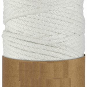 WAS Sznurek bawełniany z rdzeniem 100m 5mm - biały WAS