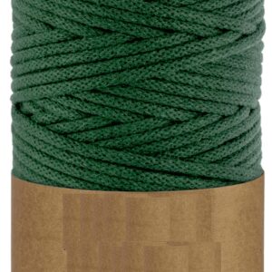 WAS Sznurek bawełniany z rdzeniem 100m 5mm - butelkowa zieleń WAS