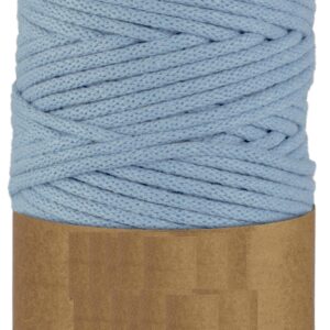 WAS Sznurek bawełniany z rdzeniem 100m 5mm - błękitny WAS