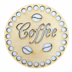 Drewniana podkładka pod kubek kawa coffee baza 1szt