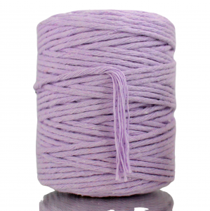 Sznurek bawełniany skręcany FIOLETOWY 100m 3mm