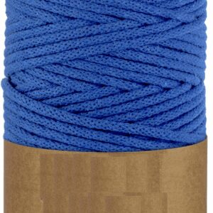 WAS Sznurek bawełniany z rdzeniem 100m 5mm - ciemny niebieski WAS