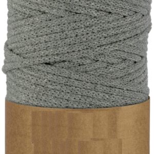 WAS Sznurek bawełniany z rdzeniem 100m 5mm - ciemny szary WAS