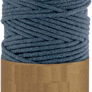 WAS Sznurek bawełniany z rdzeniem 100m 5mm - jeans WAS