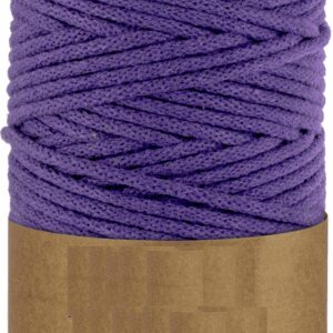 WAS Sznurek bawełniany z rdzeniem100m 5mm - fioletowy WAS