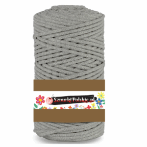 WAS Sznurek bawełniany z rdzeniem 100m 3mm SZARY WAS