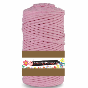 WAS Sznurek bawełniany z rdzeniem 100m 3mm RÓŻOWY WAS
