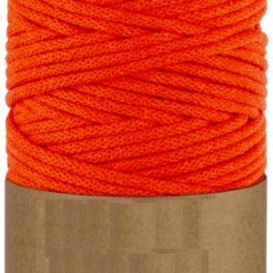 WAS Sznurek bawełniany z rdzeniem 100m 5mm - pomarańczowy WAS
