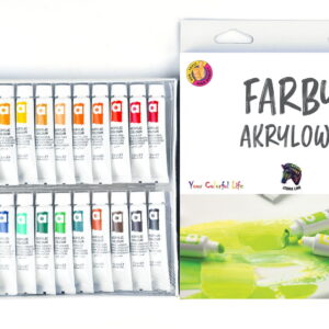 Farby akrylowe zestaw farb farbki komplet 24kol