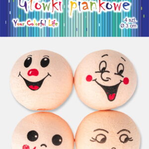 Piankowe główki buźki do aniołków korale koraliki