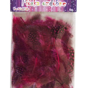 Piórka lotki ozdobne dekoracyjne nakrapiane róż