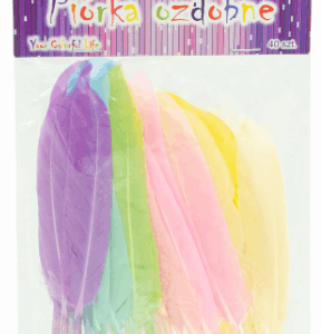 Piórka pióra lotki ozdobne dekoracyjne kolorowe