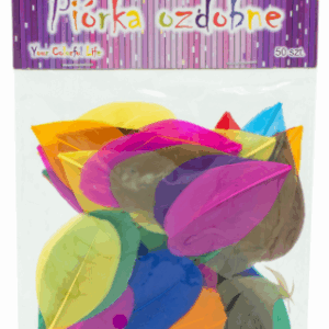 Piórka pióra mix ozdobne dekoracyjne lotki kolor