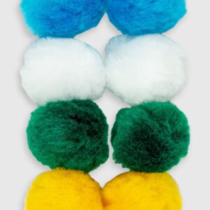 Pompony pomponiki akrylowe pluszowe kuleczki 5cm
