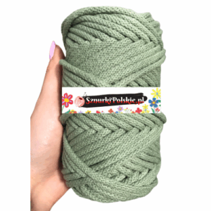 WAS Sznurek bawełniany z rdzeniem pistacjowy  50m 5mm WAS