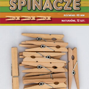Klamerki spinacze drewniane ozdobne do zdjęć mini