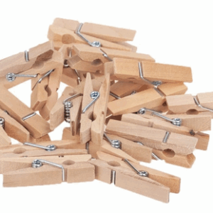 Klamerki drewniane mini spinacze dekoracja 20SZT
