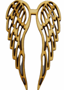 Skrzydełka skrzydła anielskie drewniane 1szt