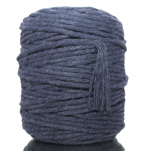 Sznurek bawełniany skręcany GRANATOWY 100m 5mm