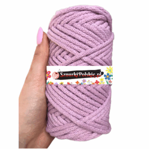 WAS Sznurek bawełniany z rdzeniem brudny róż 50m 5mm WAS