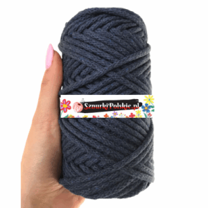 WAS Sznurek bawełniany z rdzeniem jeans 50m 5mm WAS