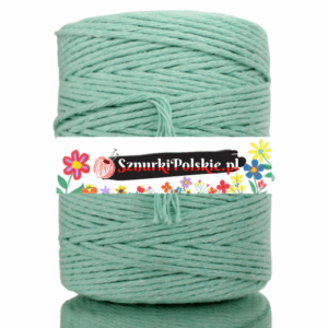 Sznurek bawełniany skręcany 150m 2mm MIĘTOWY