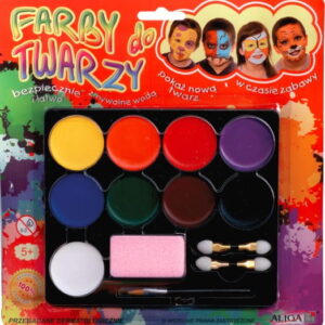 Farby do malowania twarzy 9 kolorów