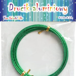 Drucik aluminiowy karbowany zielony