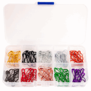 Agrafki kolorowe w pudełku 100szt.