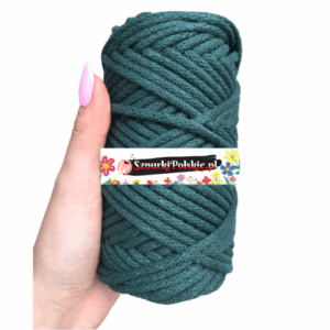 WAS Sznurek bawełniany z rdzeniem butelkowa zieleń 50m 5mm WAS