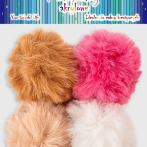 Pompony z zawieszką 7cm