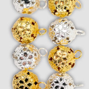 Dzwoneczki ozdobne złote i srebrne mix