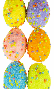 Jajka styropianowe kolorowe wzorzyste