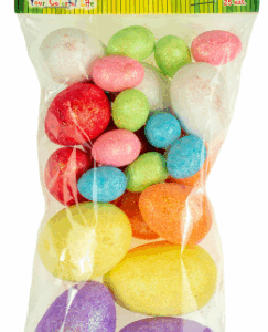 Jajka styropianowe kolorowe brokatowe mix